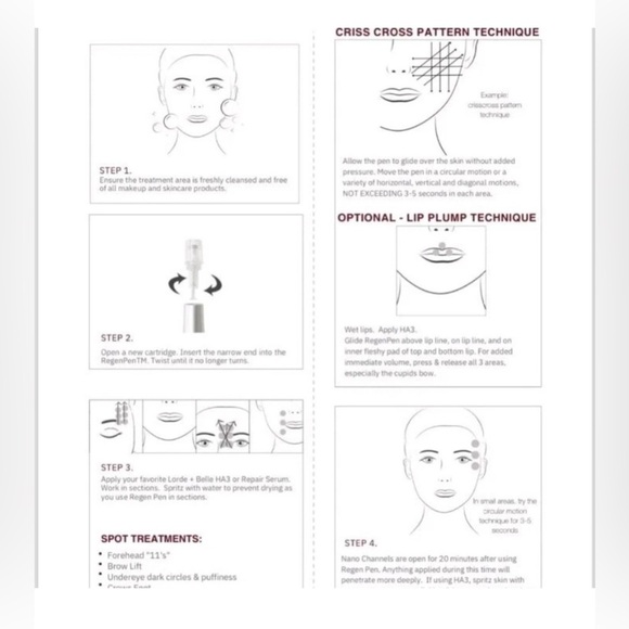 NIB Lorde + Belle Complete Kit Regen Pen with 30 daily cartridges & serum - Picture 6 of 15